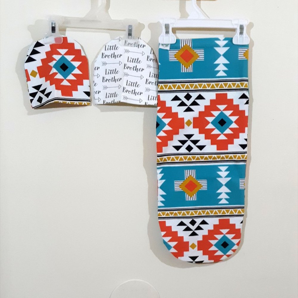 Fawn & Sage Baby Gift Set - Swaddle Sack + 2 Hats